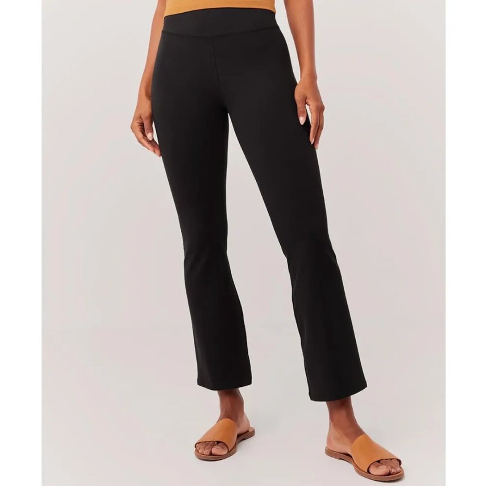 Pact Pure Fit Boot Cut Cropped Legging Black